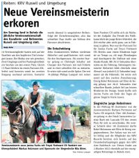 Bericht von Nadja Nufer - Anzeiger vom Rottal